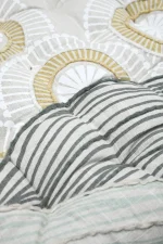 Pernă de scaun Yuki 38X38 cm, culoare natural, 100% bumbac