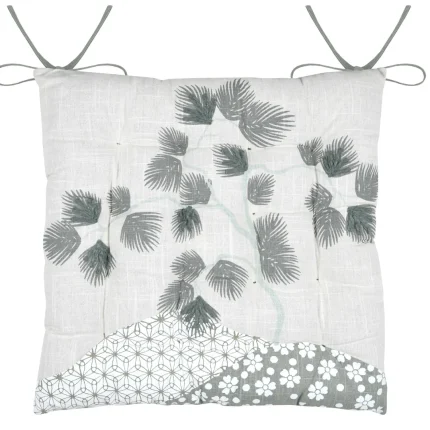 Pernă de scaun Yuki 38X38 cm, culoare bleu, 100% bumbac