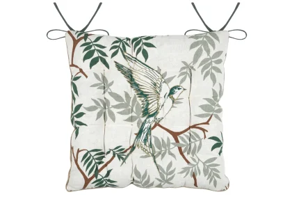 Pernă de scaun Botanys 38X38 cm, culoare crem, 15% in 85% bumbac - imagine 3