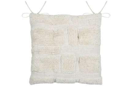 Pernă de scaun Balma 38X38 cm, culoare crem, 100% bumbac - imagine 4