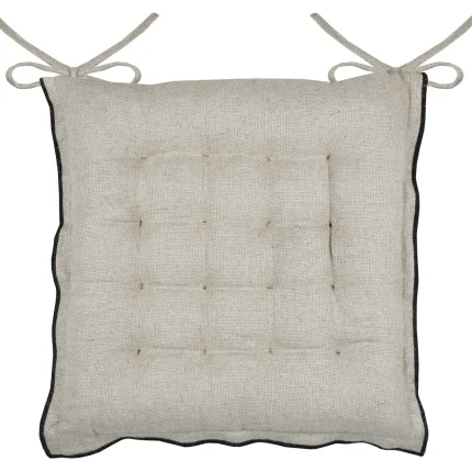 Pernă de scaun Aline 38X38 cm, culoare bej, 19% in 81% bumbac