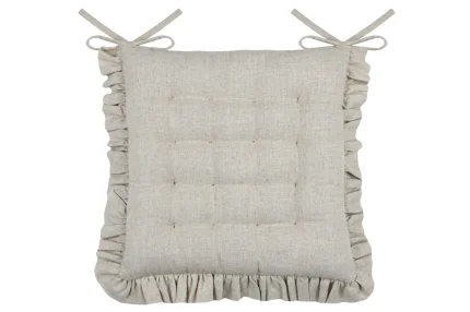 Pernă de scaun Aline 38X38 cm, culoare bej, 19% in 81% bumbac - imagine 2