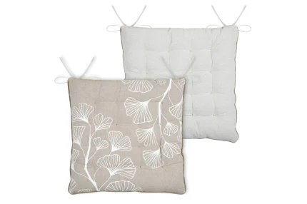 Pernă de scaun Nova 38X38 cm, culoare natural, 45% poliester 55% bumbac - imagine 2