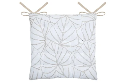 Pernă de scaun Nova 38X38 cm, culoare alb, 45% poliester 55% bumbac - imagine 3