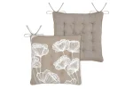 Pernă de scaun Oriana 38X38 cm, culoare natural, 45% poliester 55% bumbac - imagine 2