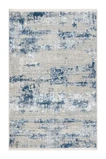 Covor living NOVA LUX 53187B Albastru / Alb