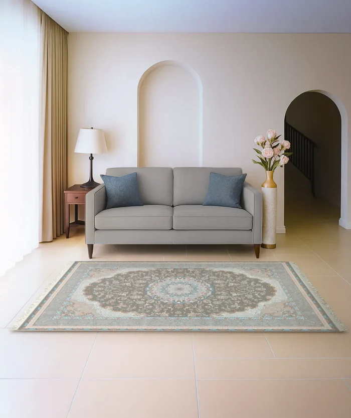 Covor Luxury ISFAHAN cod: 38520A Gri - imagine 1