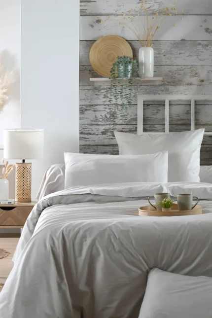 Cearșaf cu elastic Elysee 90X190 cm, culoare in, 100% bumbac - imagine 6