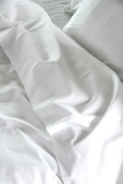 Cearșaf cu elastic Elysee 180X200 cm, culoare alb, 100% bumbac - imagine 2