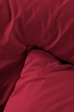 Cearșaf cu elastic Elysee 180X200 cm, culoare Roșu, 100% bumbac OEKO TEX - imagine 4