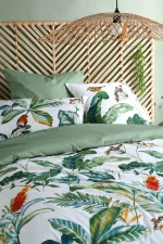 Set husă pilotă Joyna 260X240 cm, culoare natural, 100% bumbac - imagine 5