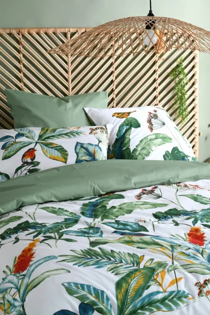 Set husă pilotă Joyna 260X240 cm, culoare natural, 100% bumbac - imagine 5