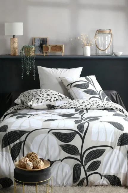 Set husă pilotă Joyna 240X220 cm, culoare natural, 100% bumbac - imagine 5