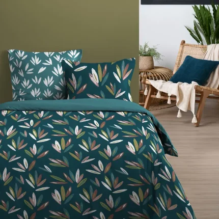 Set husă pilotă Arupana 260X240 cm, culoare verde, 100% bumbac