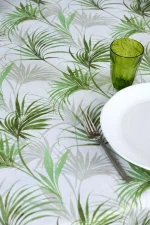 Față de masă Palmira 140X240 cm, culoare verde, 100% poliester - imagine 3