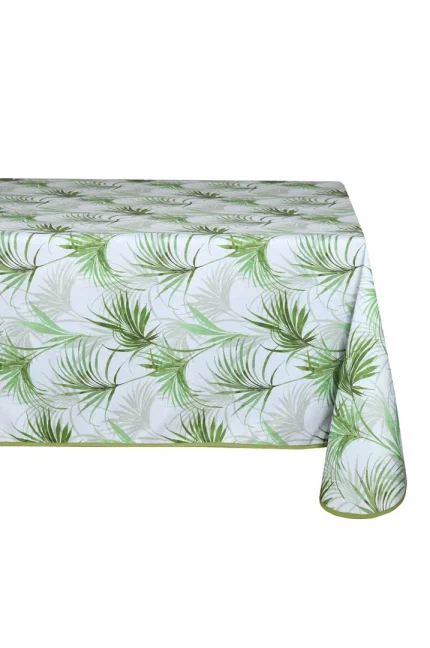 Față de masă Palmira 140X240 cm, culoare verde, 100% poliester - imagine 2