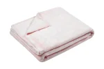 Pătură Doudou 130X160 cm, culoare roz pudră, 100% poliester - imagine 2