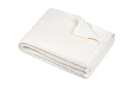 Pătură Stanford 130X160 cm, culoare crem, 100% poliester - imagine 2