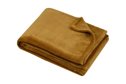 Pătură Stanford 130X160 cm, culoare cappuccino, 100% poliester - imagine 2