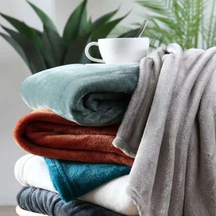 Pătură Stanford 130X160 cm, culoare Arămiu, 100% poliester