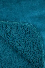 Pătură Michigan 130X160 cm, culoare Verde petrol, 100% poliester - imagine 2