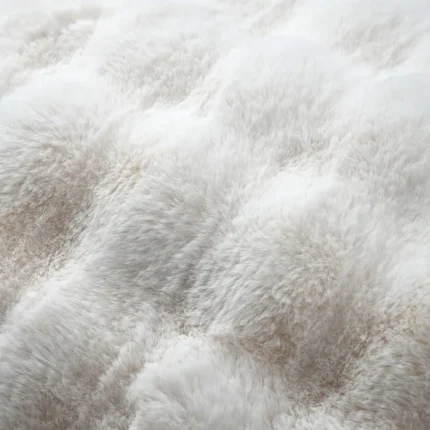 Pătură Nebraska 130X150 cm, culoare crem, 100% poliester