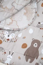 Cuvertură matlasată Gabin 160X220 cm, culoare natural, 100% poliester