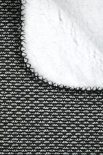 Pătură Dookie 130X160 cm, culoare negru/alb, 100% poliester