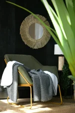 Pătură Dookie 130X160 cm, culoare negru/alb, 100% poliester - imagine 3