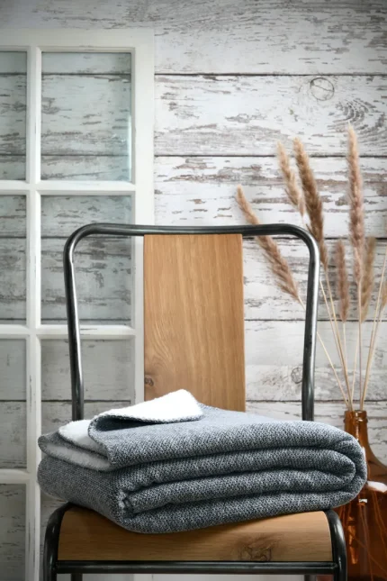 Pătură Rusty 130X160 cm, culoare gri, 100% poliester - imagine 4