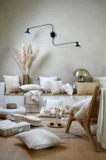 Pătură Balma Alb 125X150 cm, culoare albastru, 100% bumbac - imagine 3