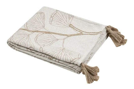 Pătură Nova 125X150 cm, culoare crem, 45% poliester 55% bumbac - imagine 2