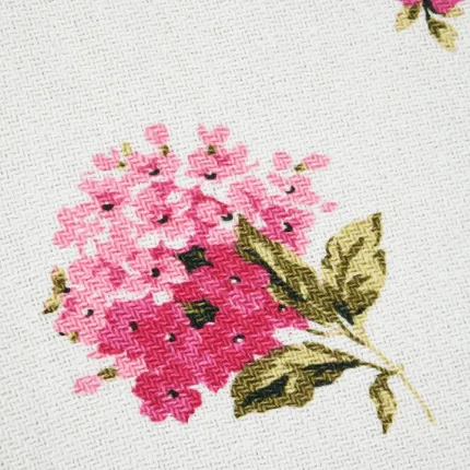 Pătură Printemps 125X150 cm, culoare roz/alb, 45% poliester 55% bumbac