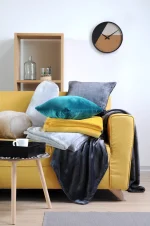 Pătură Doudou 180X220 cm, culoare Antracit, 100% poliester