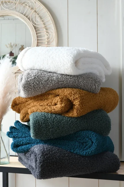 Pătură Montreal 180X220 cm, culoare verde, 100% poliester - imagine 4