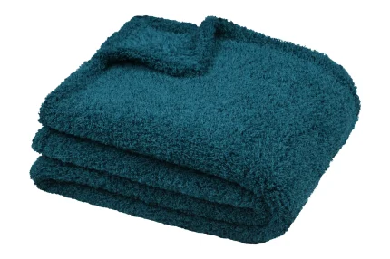 Pătură Montreal 180X220 cm, culoare verde petrol, 100% poliester - imagine 2