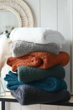 Pătură Montreal 180X220 cm, culoare Arămiu, 100% poliester