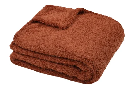 Pătură Montreal 180X220 cm, culoare arămiu, 100% poliester - imagine 4