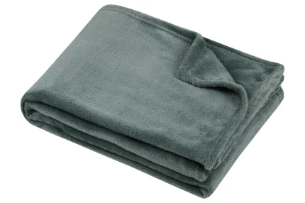 Pătură Stanford 180X220 cm, culoare verde, 100% poliester - imagine 2