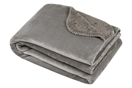 Pătură Michigan 180X220 cm, culoare natural, 100% poliester - imagine 2