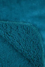 Pătură Michigan 180X220 cm, culoare verde petrol, 100% poliester