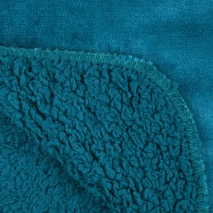 Pătură Michigan 180X220 cm, culoare verde petrol, 100% poliester