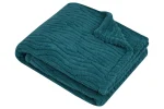 Pătură Columbia 180X220 cm, culoare verde petrol, 100% poliester - imagine 2