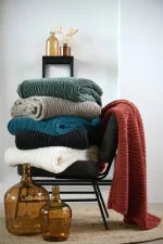 Pătură Columbia 180X220 cm, culoare Arămiu, 100% poliester