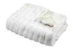 Pătură Nebraska 180X220 cm, culoare Crem, 100% poliester - imagine 3