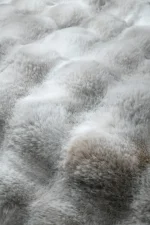 Pătură Nebraska 180X220 cm, culoare gri perlă, 100% poliester