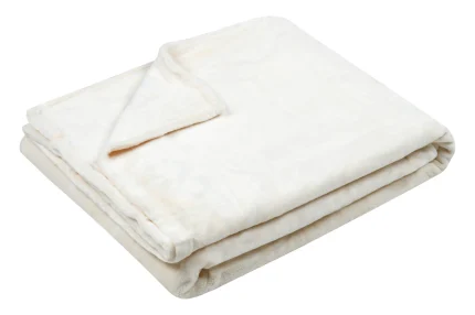 Pătură Doudou 220X240 cm, culoare crem, 100% poliester - imagine 2