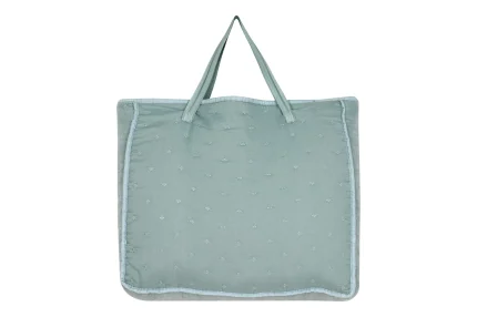 Cuvertură matlasată Cleo 260X240 cm, 2 fețe de pernă 65X65 cm, culoare Verde pastel, 100% poliester - imagine 5