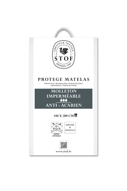 Protecție saltea Serena 180X200 cm, culoare alb - imagine 4