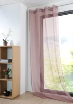 Perdea Monna 135X260 cm, culoare roz închis, 100% poliester - imagine 2